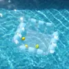 Raft Flutuante Inflável de Venda Quente Transfronteiriça Cama Flutuante de Malha Dobrável com Encosto ao Ar Livre Suprimentos de Água Cadeira Flutuante de 4 Tubos Cama Flutuante