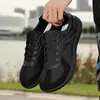 Estilo de Treino Alemão Todas as Estações Malha Biqueira Larga Plataforma Larga Esportes ao Ar Livre Tamanho Grande Sapatos Casuais Retrô Treino Alemão Trabalho Respirável Sapatos Masculinos