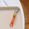 Cordão para celular com cor de dopamina, chaveiro com câmera, pulseira anti-perda, bolsa de copo de corda, cordão curto de tecido