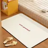 Alfombrilla de Piso para Baño Azul Fresco, Alfombra Absorbente de Agua y Antideslizante de Tierra de Diatomeas para Entrada de Baño, Cabina de Ducha, Alfombrilla Resistente a la Suciedad y de Secado Rápido