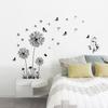 DZY186 Pegatinas de Pared de Diente de León, Mariposa y Gatito para Dormitorio, Mesita de Noche, Entrada, Rodapié, Fondo de Sofá, Pegatinas Decorativas
