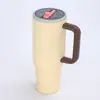 Copo de Carro com Alça 40oz Transfronteiriço Aço Inoxidável 304 Canudo Copo Térmico Grande Capacidade Conservação Fria Copo Rei do Gelo Atacado