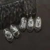 Yitu Padrão Antigo Folha de Ouro Rena de Natal Adesivos para Unha Série de Natal Guirlanda de Flocos de Neve Adesivos Decorativos Yt6677