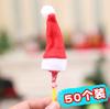 Chapéu de Natal Pirulito Chapéu de Natal Doce Decorações de Natal Mini Chapéu de Natal Chapéu Não Tecido Chapéu de Natal Chapéu de Natal Presente
