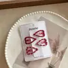 Grampo de Cabelo Novo Estilo para o Dia Nacional com Bolinhas Vinho, Estrelas e Corações, Acessórios de Cabelo Fofos de Alta Qualidade para Meninas e Crianças
