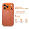 Adecuado para funda de iPhone 18 de Apple, Funda protectora mate antica anti-caídas para iPhone 18 Pro, Protección de lente de cobertura completa con purpurina, Estilo ins