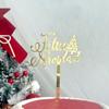 Estilo ins transfronteiriço ocidental feliz Natal acrílico plug-in de bolo fabricantes diretos suprimentos para festa decoração de bolo