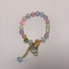 Moda estilo coreano quente flor cristal rosa cristal girassol Camélia borboleta irmãs namoradas estudante pulseira joias atacado