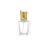 Botella de Perfume de Vidrio Transparente con Fondo Cuadrado, Botella Dispensadora de Perfume de Fondo Grueso, Botella con Atomizador de Rosca de 15 mm al por Mayor