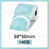 Papel Térmico Autoadhesivo Transfronterizo Phomemo M110/Marklife Creativo Degradado Colorido Papel Térmico para Etiquetas