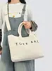 2026 Bolsa Tote Simples de Grande Capacidade para Mulheres Nova de Primavera para o Trabalho Bolsa Grande Casual de Veludo Cotelê Bolsa Tote de Ombro Único