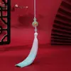Soporte para Flores Imitación Jade Dongling Hebilla Ping'an Borla Flecos Estilo Antiguo Accesorio de Broche para Qipao Colgante Marcador de Libros Borla Fabricante Venta al por Mayor
