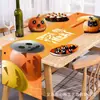 Toalha de Mesa de Halloween Transfronteiriça Criativa Novo Estilo Banner de Alto Padrão Decoração de Sala de Estar Arranjo de Festa Toalha de Mesa Bandeira Personalização