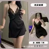 Camisola Noturna Gato Francês, Lingerie Sexy de Renda, Conjunto Atraente de Camisola para Dormir, Pijama Sedutor Feminino sem Costas