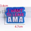 Nuevas letras de dibujos animados transfronterizas polvo suelto película acrílica accesorios joyería DIY atmósfera parche de Halloween