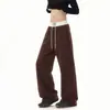 Pantalones de hombre, colección primavera/otoño 2026, corte holgado, pierna ancha, corte recto, nuevos pantalones deportivos casuales para hombre, pantalones de chándal de otoño