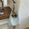 Bolsa de ombro retrô Shuai Mi Jia para mulheres 2026 nova moda trançada grande capacidade simples elegante bolsa de mão bolsa tote