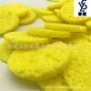 Pieza de esponja absorbente de limpieza de fibra de pulpa de madera comprimida redonda pulpa de madera algodón absorbente de aceite esponja para lavar platos al por mayor