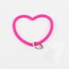 Venta Caliente Transfronteriza Amor Pulsera de Silicona Teléfono Móvil Colgante Anti-pérdida Llavero Cordón Resistente a Caídas Mochila Colgante en Forma de Corazón