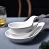 Cuenco de cerámica blanca de estilo japonés para bocadillos de sushi, plato para condimentos con salsa de soja, cuenco de cerámica, vajilla que se puede hacer