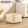 Lixeira Pequena Fofa para Mesa, Mini Novo Modelo 2025, Alto Valor Estético, Adequada para Casa, Dormitório, Sala de Estar, Lixeira de Armazenamento para Escritório