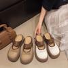 Pantuflas Birkenstock Zapatos de Mujer Primavera y Verano Nuevos Malla Hueca Medias Zapatillas Sandalias de Punta Cerrada con Suela Gruesa Zapatos Perezosos