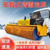 Cepillo de rodillo para quitar nieve montado en vehículo, carretilla elevadora de carretera, cepillo de rodillo para nieve, cepillo de rodillo mecánico para barrer nieve, equipo municipal grande para limpiar nieve