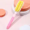 Cepillo para Tazas de Mango Largo para el Hogar del Fabricante, Cepillo Plegable para Biberones, Cepillo para Tazas con Esponja Extraíble, Cabezal de Repuesto, Artículos de Uso Diario
