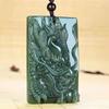 Xinjiang Hetian Jade Jade Zodíaco Dragão Pingente Masculino e Feminino Jade Jade Dragão Marca Pingente Live Supply