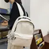 Nova Mochila Escolar Ensino Fundamental Médio Faculdade Bolsa de Ombro Dupla Mochila Casual de Grande Capacidade Transfronteiriça Duplo Ombro Feminina de Alto Padrão Nicho