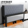 Cama plegable de alquiler del fabricante para la pausa del almuerzo, Camas de campaña plegables con 60% de descuento, Cama doméstica con estructura de hierro, Cama individual plegable portátil doble