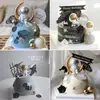 Decoração de bolo astronauta plug-in planeta Aeroespacial aeronave homem do espaço foguete acessórios de panificação de aniversário