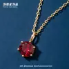 Collar Colgante Personalizable de Acero Titanio Color Seis Garras Circonita Cúbica para Mujer Estilo Vacaciones Dopamina Accesorios de Cadena para Clavícula
