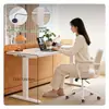 Escritorio de Computadora Eléctrico Multifuncional Ajustable de Madera Maciza Seleccionada Cuidadosamente para Dormitorio, Escritorio para Oficina en Casa, Escritorio de Estudio para Escribir, Escritorio Inteligente