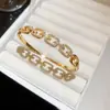 Pulsera Geométrica de Bambú con Circonita de Lujo Europea y Americana, Pulsera de Lujo Ligero de Gama Alta, Nuevo Modelo 2026, Joyería de Mano Exquisita y Versátil para Mujeres