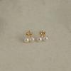 Aretes de moda coreana aretes pequeños de cereza aretes de plata esterlina para mujer 2024 nuevo diseño explosivo aretes de perlas