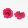 Nueva Flor Artificial de Seda de Capullo de Rosa Pequeña de 4 cm Flor Hecha a Mano Material Accesorio para el Cabello Flor para Arreglo de Pared de Fondo de Boda