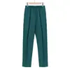 Calça com Cintura Elástica, Outono e Inverno Engrossada para Gestantes Tamanho Grande Calça Cirúrgica, Calça Ajustável Elástica para Doutor e Enfermeira