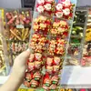 Lindo Papá Noel Reno Oso Niña Campana Dorada Dibujos Animados Niños Coleta Goma para el Cabello Diadema Infantil