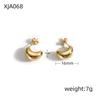 Nicho design gordinho ervilha lisa brincos de aço inoxidável brincos luz luxo high-end verão brincos femininos