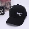 Gorra de béisbol japonesa de comercio exterior para niños, nueva gorra para niños, gorra de béisbol con diseño de dinosaurio pequeño de color sólido con dibujos animados, gorra para el sol de verano