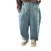 Pantalones vaqueros suaves para niños, estilo coreano, holgados, informales, para primavera y otoño de 2025, para mujer y niño.