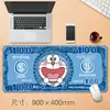 Alfombrilla de ratón grande para oficina de fábrica, caricatura de billete, alfombrilla de escritorio creativa, antideslizante, borde de bloqueo de precisión, alfombrilla de ratón