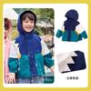 Jaqueta com Zíper para Meninos Dudu, Blusa com Capuz Patchwork de Outono para Meninas, Novas Roupas de Outono, Roupas de Bebê, Moda Infantil Tendência