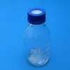 Tapa Azul Shuniu para Botella de Reactivos Gl45 Tapón Sellador de Silicona Tipo Tapón de Botella Tapa Azul de Botella con Abertura para Fermentación Tapón para Botella Anaeróbica
