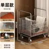 Carrito de compras multicapa, carrito pequeño, tendedero de ropa para balcón, desmontable, móvil, carrito de almacenamiento simple