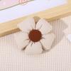 Broche de flor tridimensional com enchimento de algodão estilo coreano diy tecido cinco peças flor xadrez grande acessórios para roupas chinelos bolsas acessórios acessórios