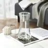 Jarrón de cristal en forma de cono, estilo ins nórdico, jarrón transparente grande y simple para bambú hidropónico, decoración de arreglo floral de escritorio y sala de estar