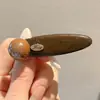 Pinza para el pelo de terciopelo con forma de corazón y perlas, estilo coreano, color block, nuevo modelo otoño e invierno 2026, pinza de pico de pato para frente y laterales