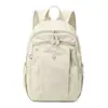 Mochila casual de color sólido, ligera, versátil, transfronteriza, unisex, mochila de viaje simple de gran capacidad, mochila escolar para estudiante